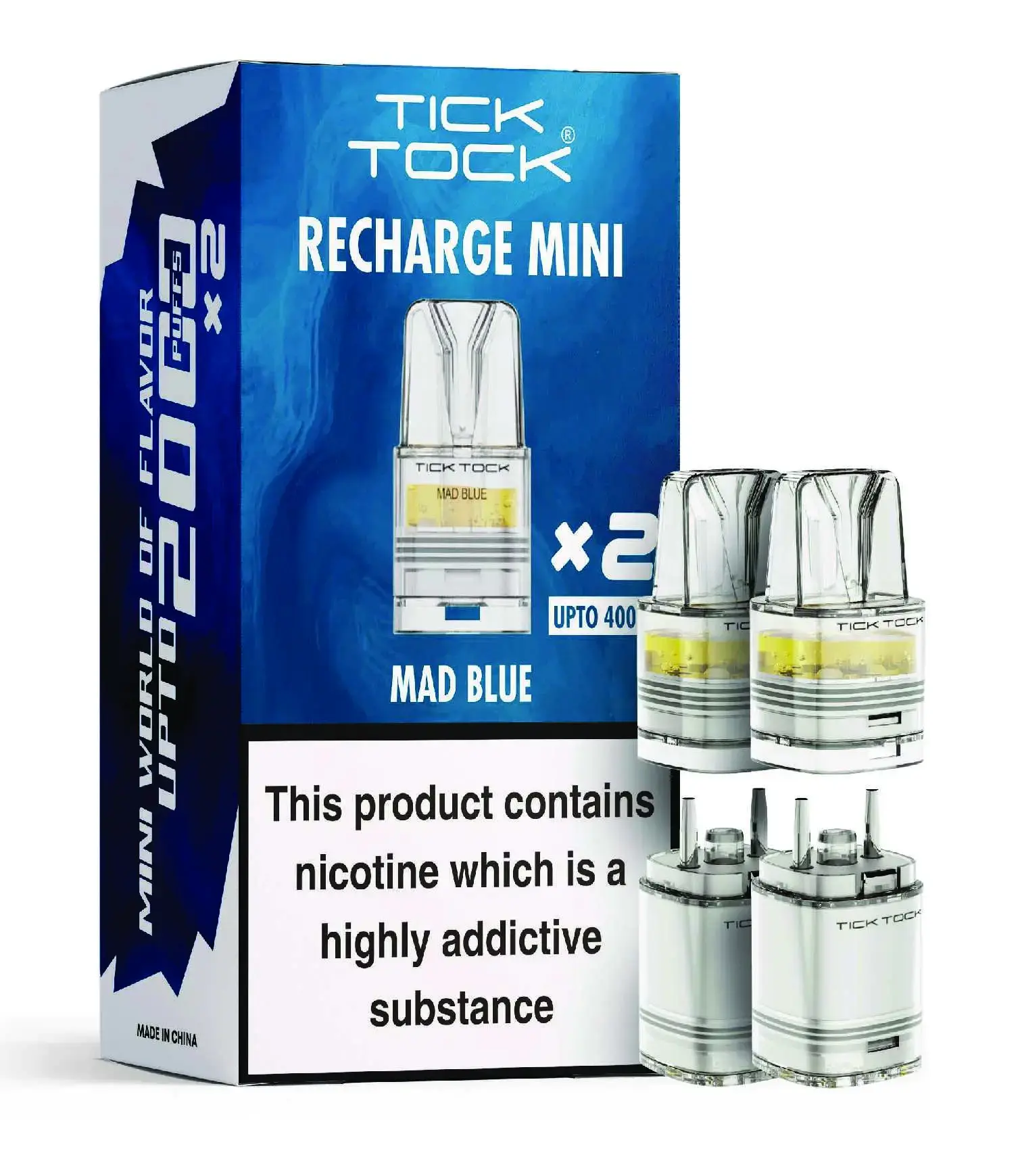 Mad Blue Tick Tock Magic 8000 Prefilled Pods